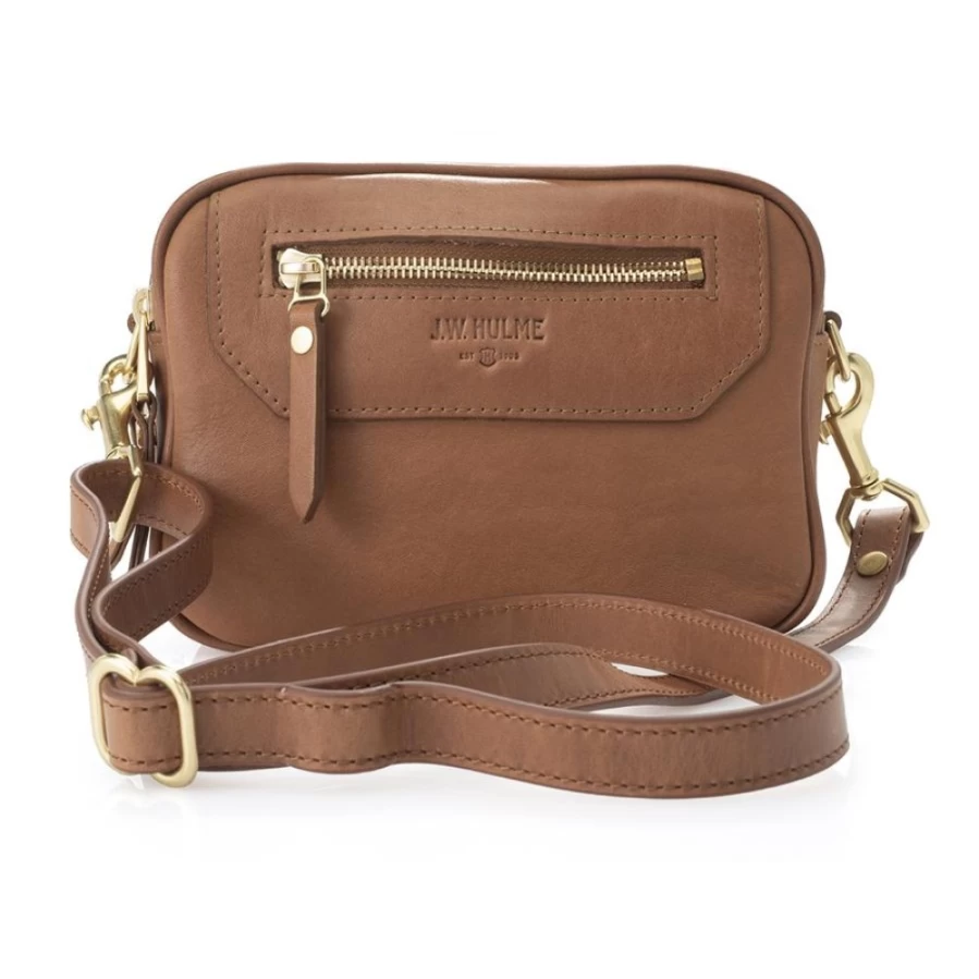 J. W. Hulme Co Lowry Small Bag in Copper Metallic - Premium Leather Crossbody