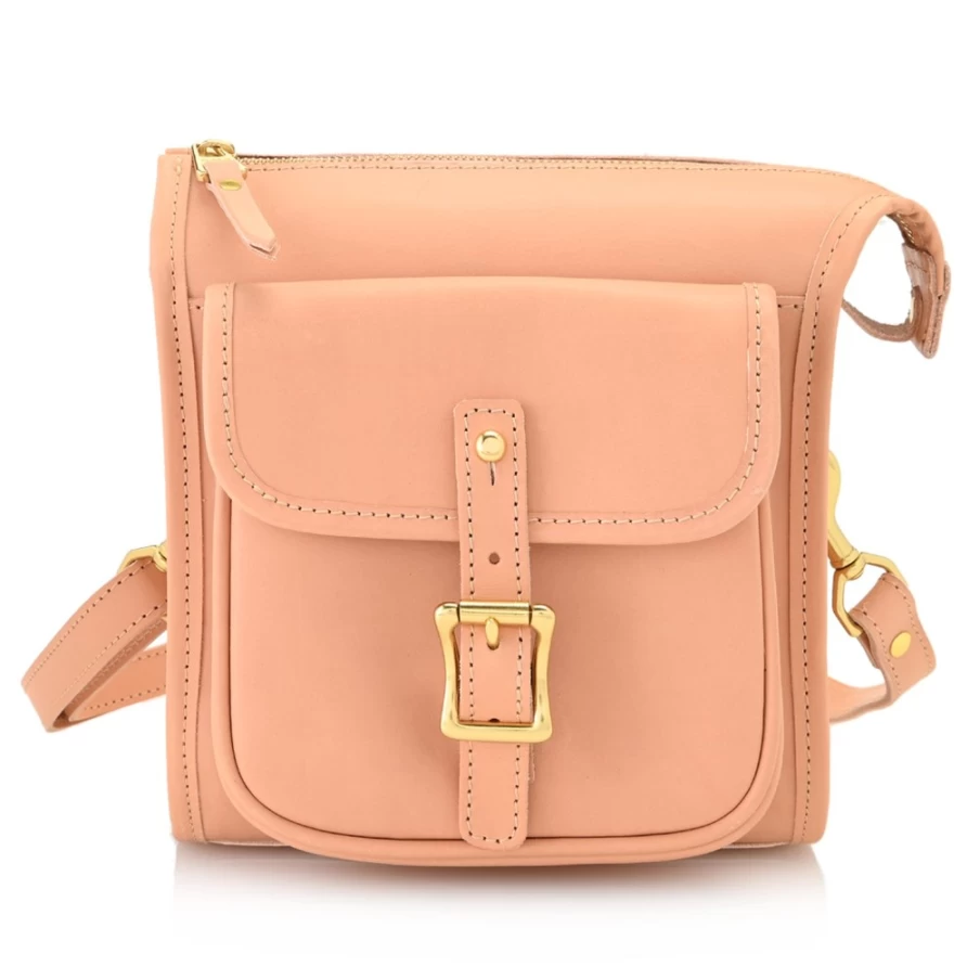J. W. Hulme Co Natural Heritage Leather Editor Correspondent Mini Bag