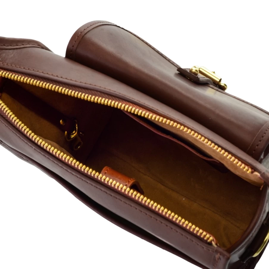 J. W. Hulme Co Natural Heritage Leather Editor Correspondent Mini Bag