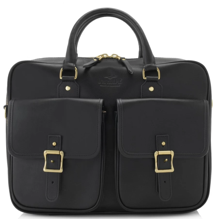 J. W. Hulme Co Premium Editor Briefcase with Detachable Trolley Sleeve for Travel & Business