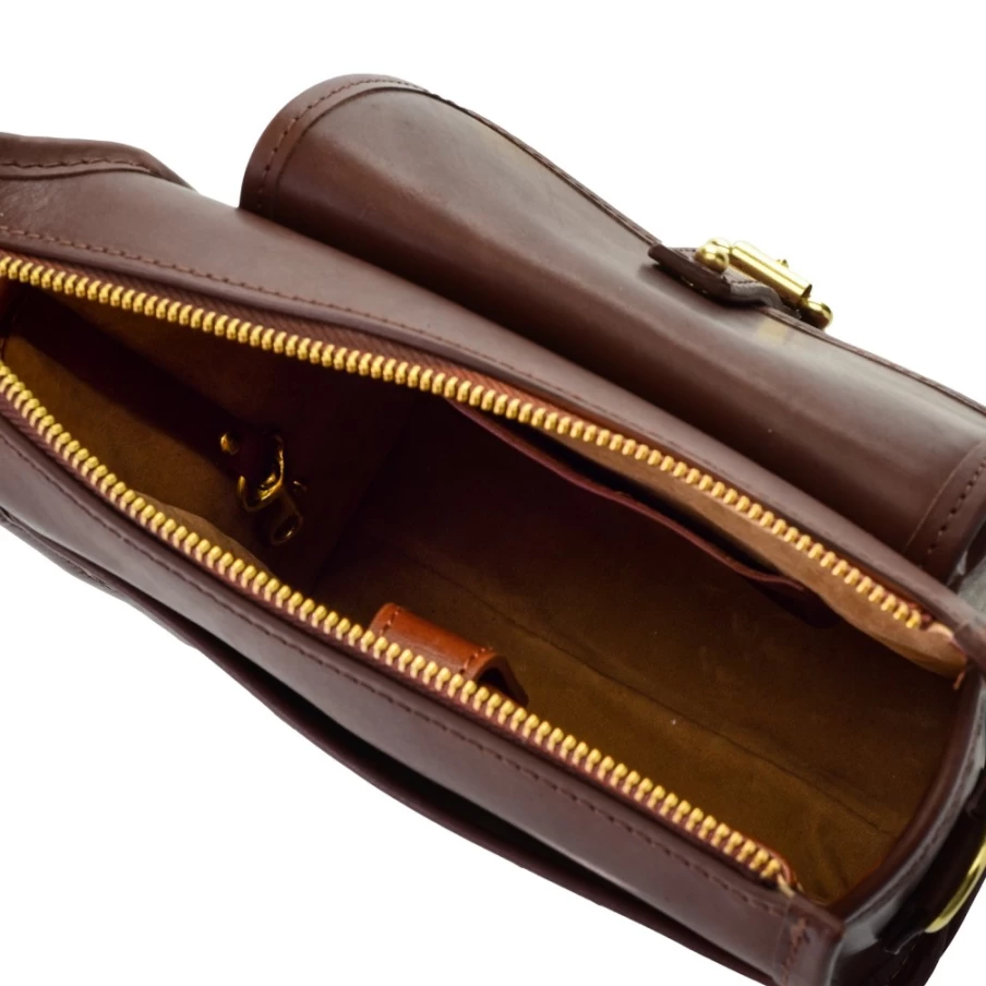 J. W. Hulme Co Natural Heritage Leather Editor Correspondent Mini Bag