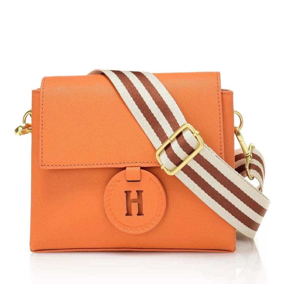J.W. Hulme Co Emma Leather Crossbody Bag with 2 Detachable Straps - Mini Handbag for Women