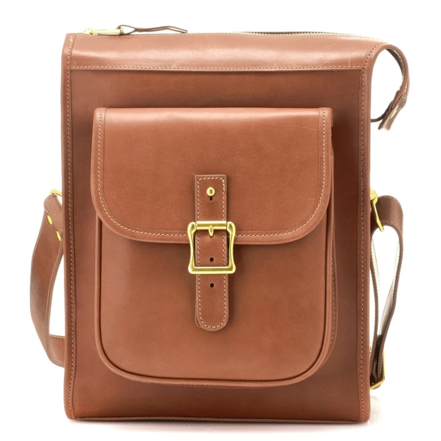 J.W. Hulme Co. Genuine Leather Editor Correspondent Bag - Vintage Style Briefcase for Professionals