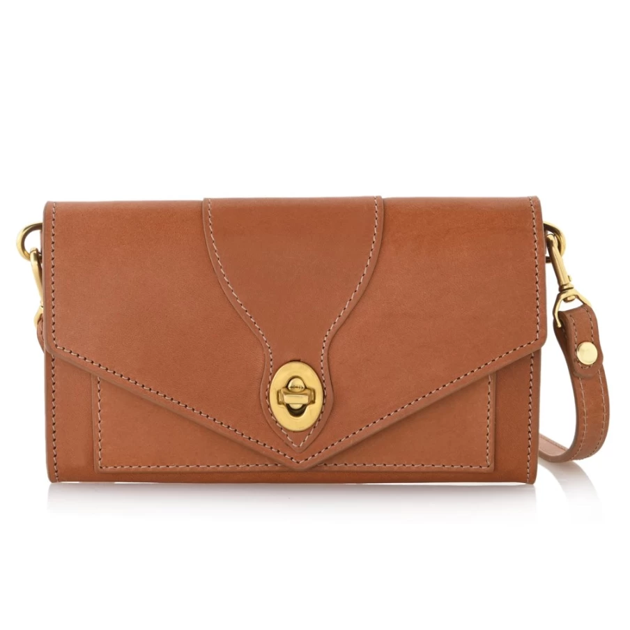 J.W. Hulme Co Legacy Crossbody Clutch Wallet - Premium Leather Handbag for Women