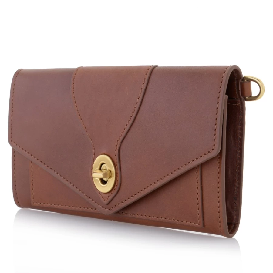 J.W. Hulme Co Legacy Crossbody Clutch Wallet - Premium Leather Handbag for Women
