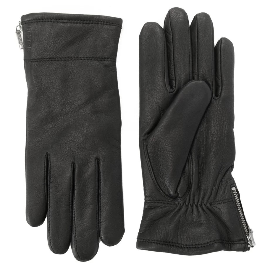 J. W. Hulme Co Women's Hestra Charlene Deerskin Leather Zip Gloves