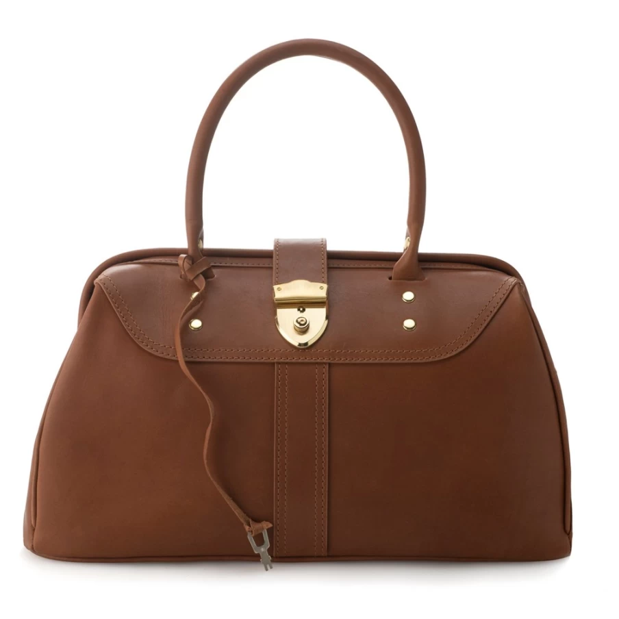 J.W. Hulme Co. Gladstone Leather Framed Satchel – Handcrafted Vintage-Inspired Messenger Bag