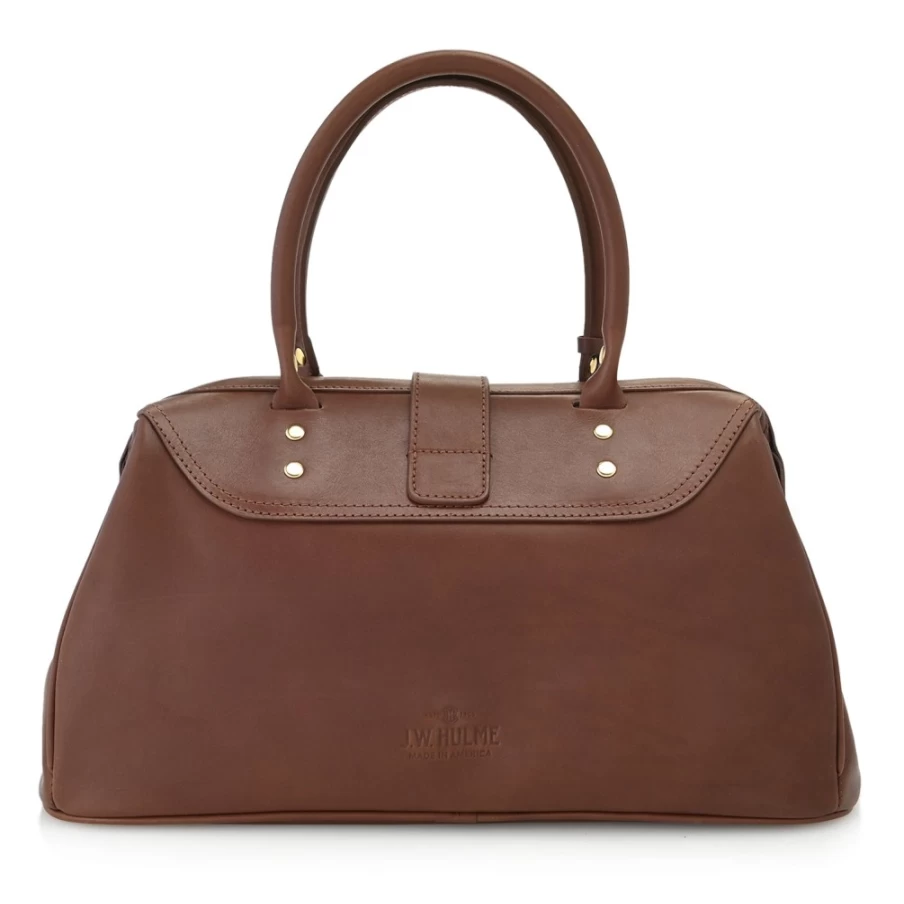 J.W. Hulme Co. Gladstone Leather Framed Satchel – Handcrafted Vintage-Inspired Messenger Bag