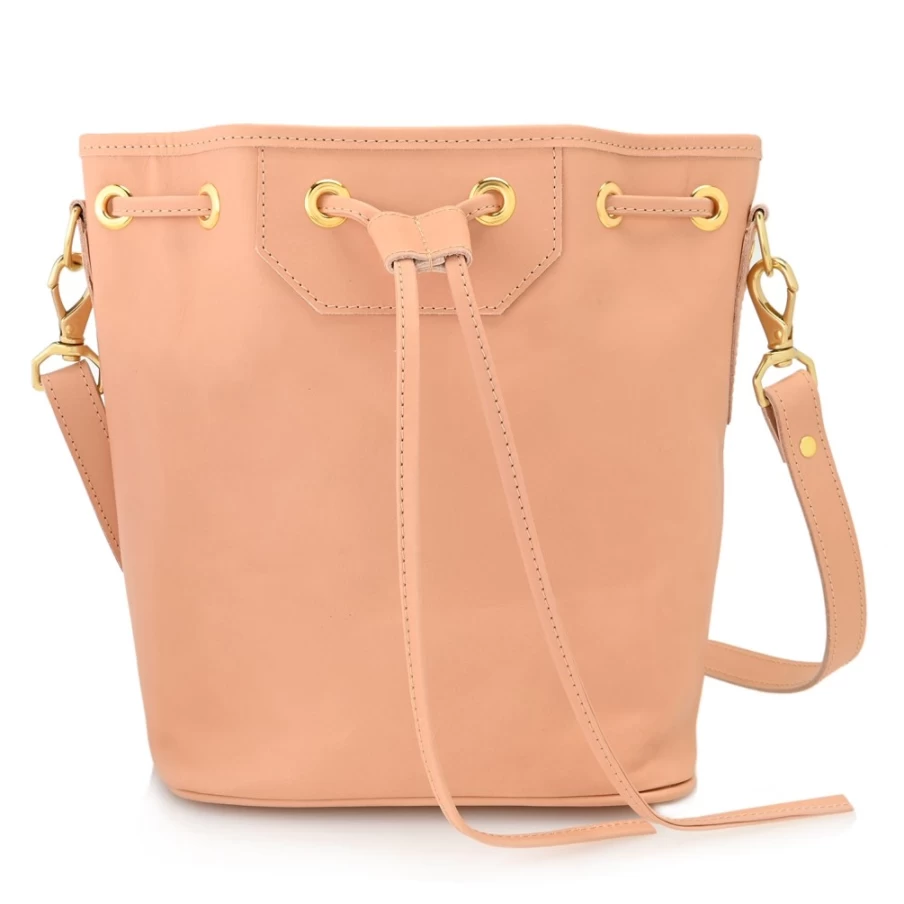 J.W. Hulme Co Lyndale Avenue Natural Vachetta Heritage Leather Bucket Bag