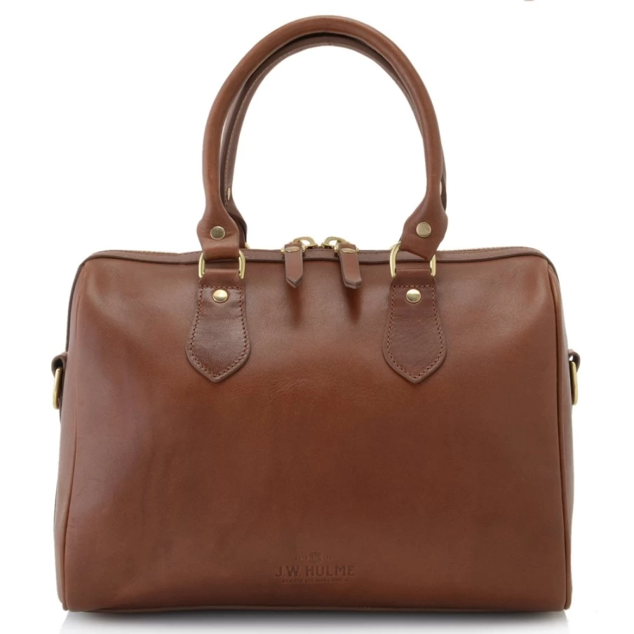 J. W. Hulme Co Emerson Leather Satchel – Premium Handcrafted Messenger Bag for Men & Women