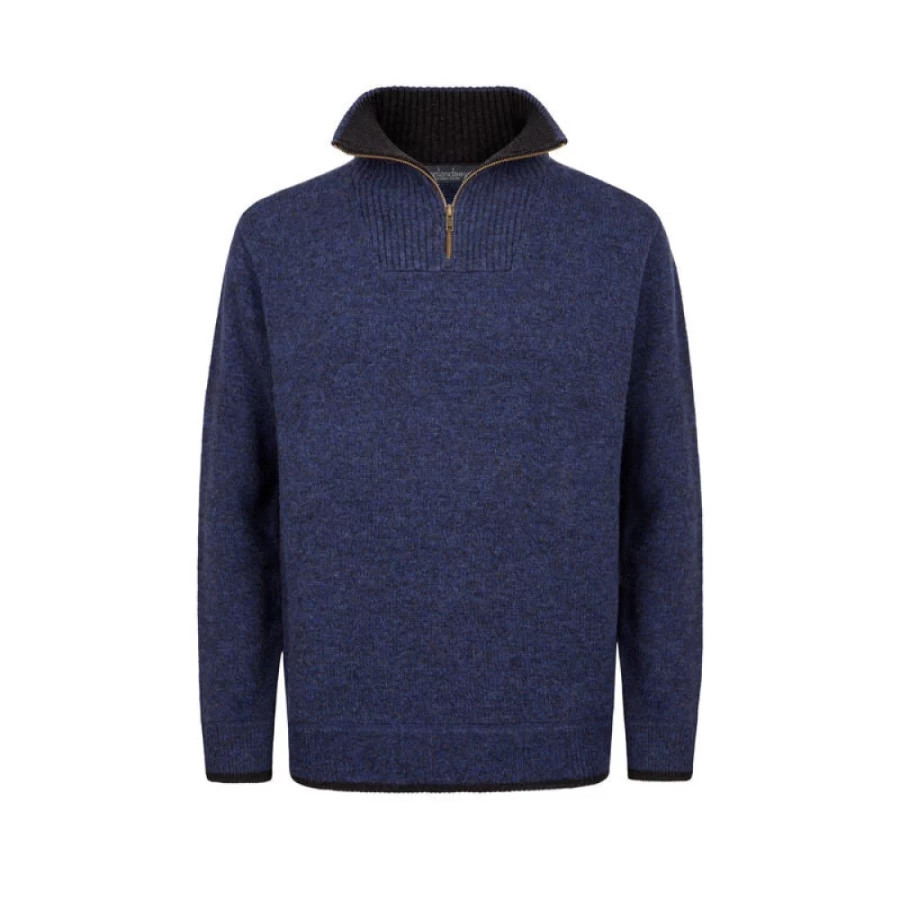 J. W. Hulme Co Men's Lambswool Knitted Half Zip Sweater - Irelandseye Style