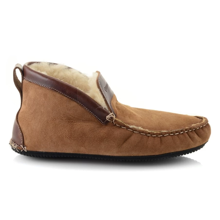 J. W. Hulme Co Men's Quoddy Dorm Boot Slippers – Premium Leather Indoor/Outdoor Comfort