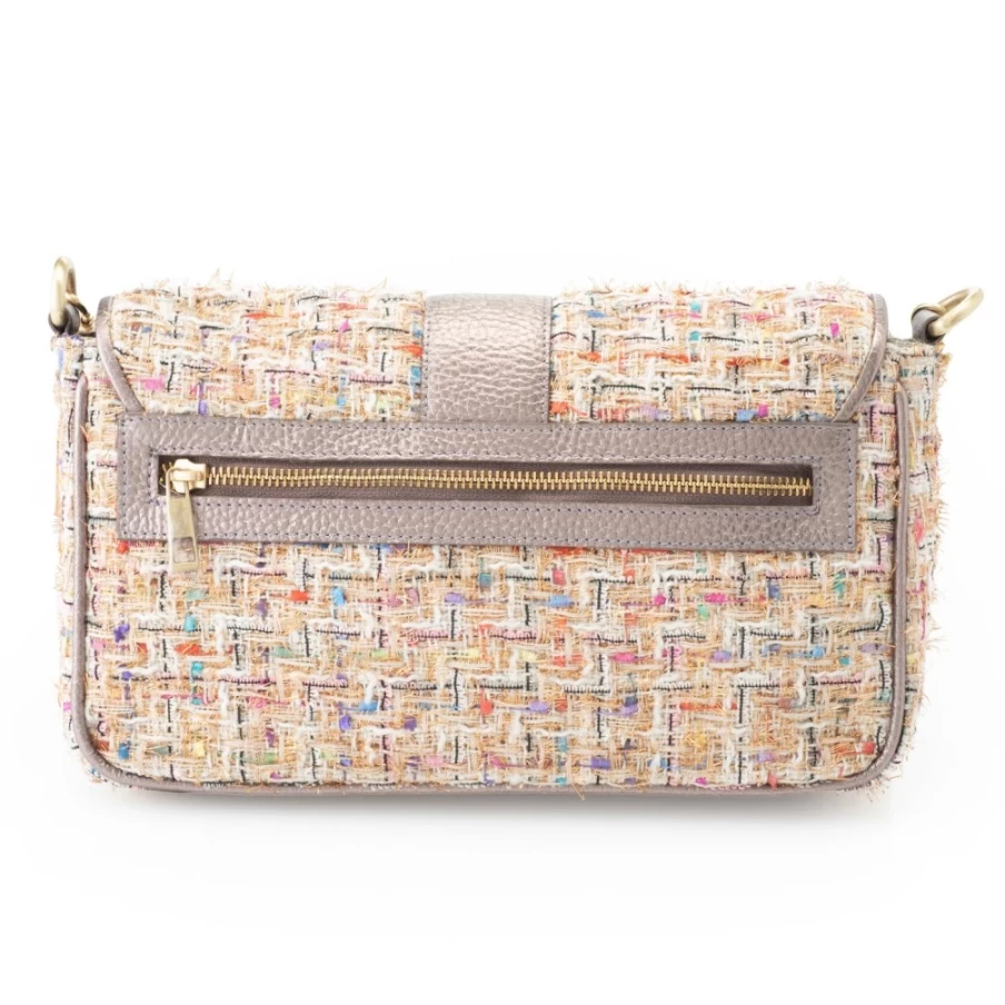 J. W. Hulme Co Maureen Genuine Leather & Tweed Crossbody Bag for Women