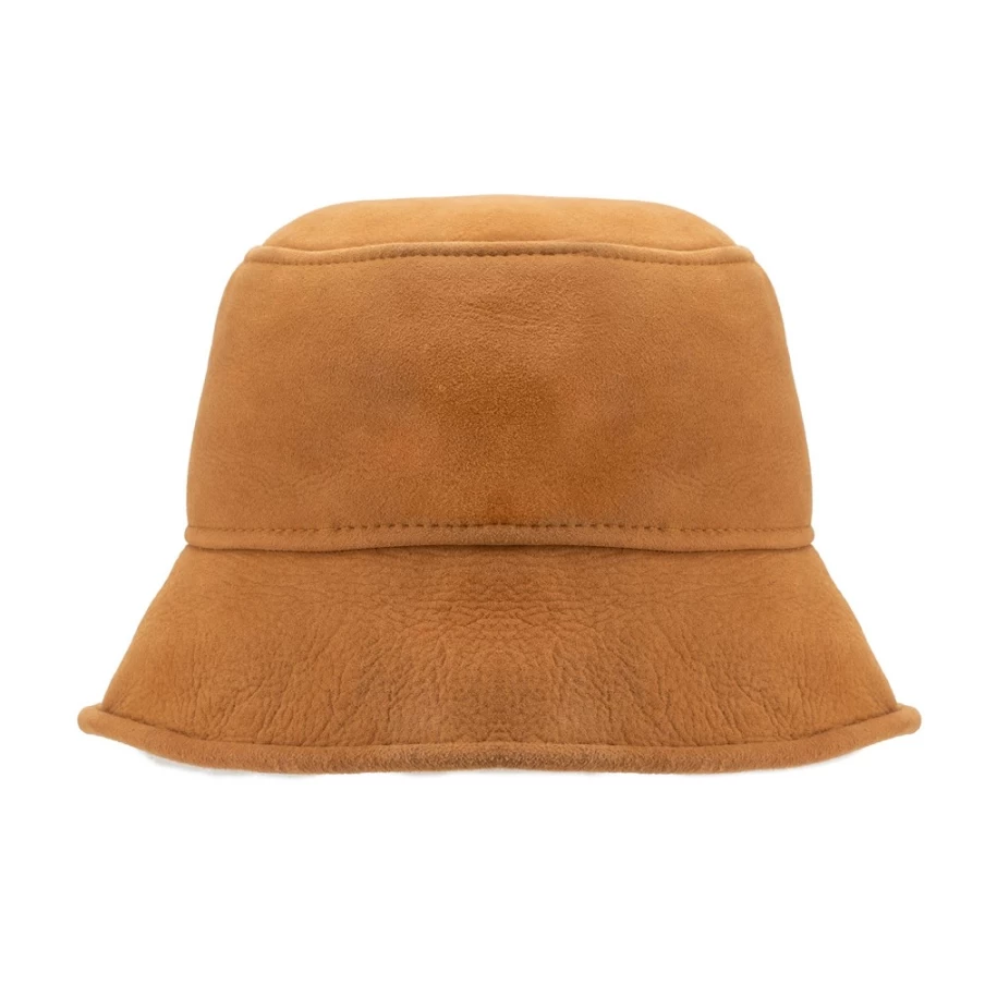 Men's Shearling Bucket Hat by J. W. Hulme Co – Winter Wool Fur Lined Pilot Cap