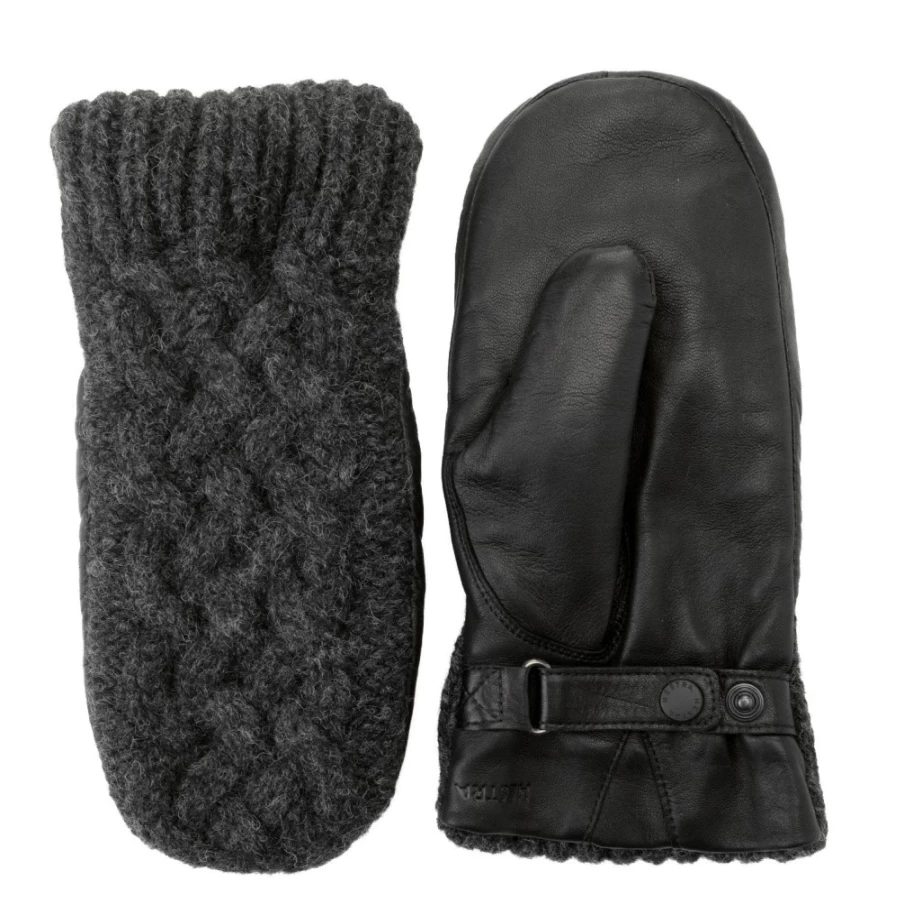 J. W. Hulme Co Women's Ragnhild Cable Knit Leather Mittens