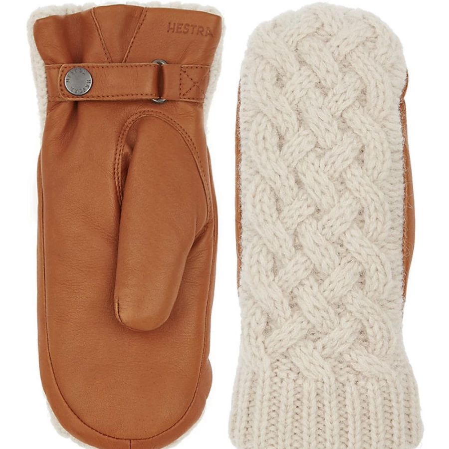 J. W. Hulme Co Women's Ragnhild Cable Knit Leather Mittens