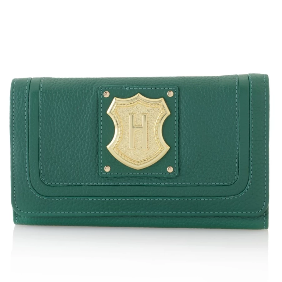 J. W. Hulme Co Crest Leather RFID Crossbody Wallet for Men & Women – Secure Travel Bifold Card Holder