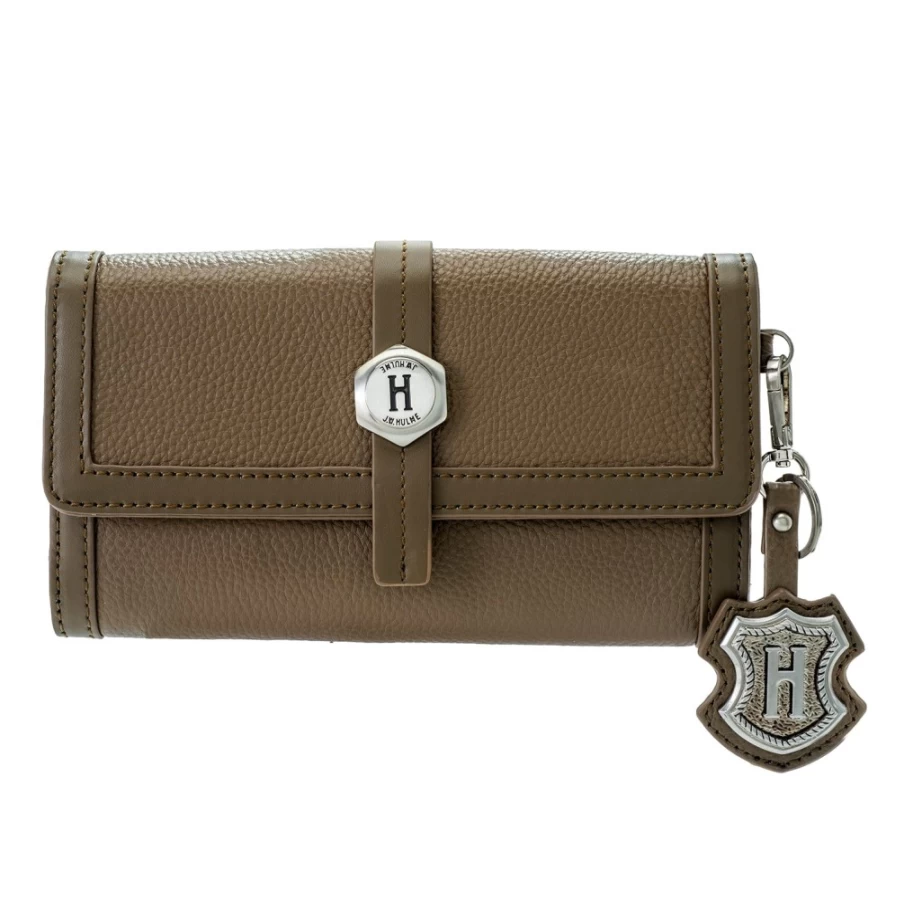 J.W. Hulme Co Hailey Leather Checkbook Wallet with Detachable Keychain - Stylish & Functional Women's Bifold Wallet
