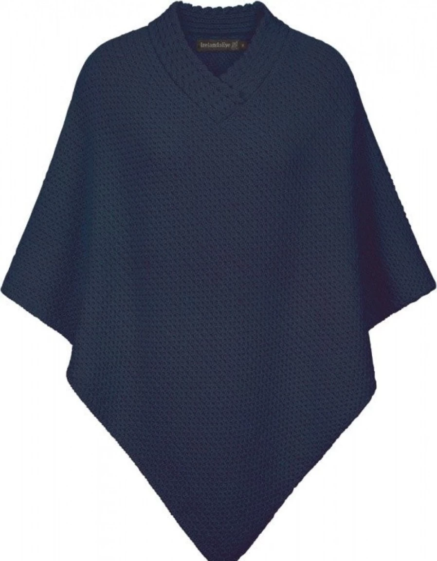 J. W. Hulme Co Women's Avonberg Cable Knit Poncho - Irish-Inspired Wool Wrap for Women