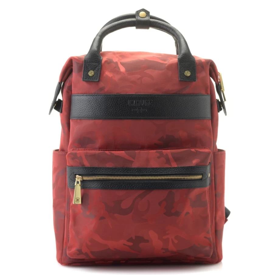 J.W. Hulme Co Chelsea Leather-Trimmed Nylon Backpack for Men & Women – Durable Travel & Work Backpack