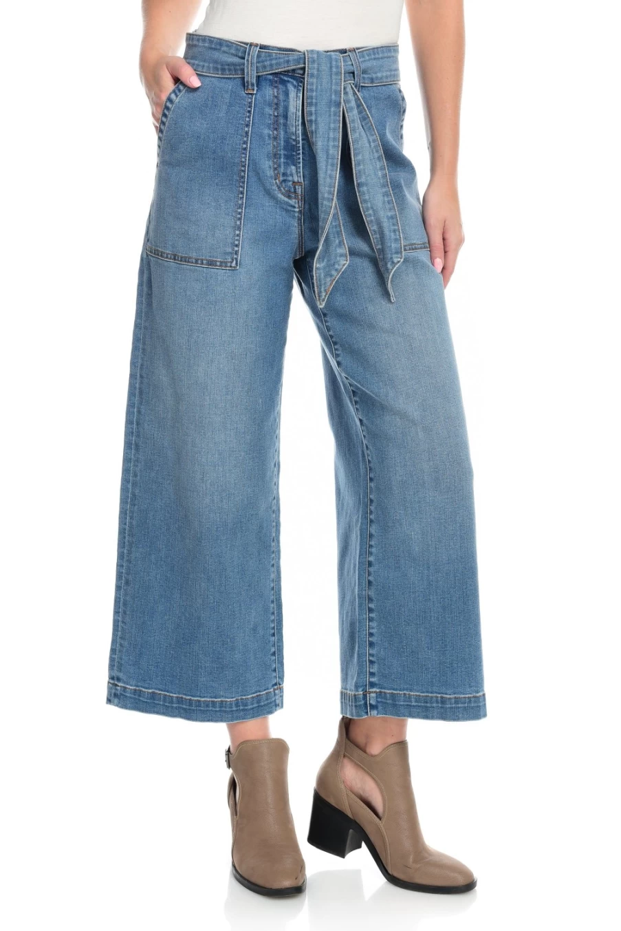 "J. W. Hulme Co Women's Wide Leg Cropped Jeans | High-Quality Denim Pants"