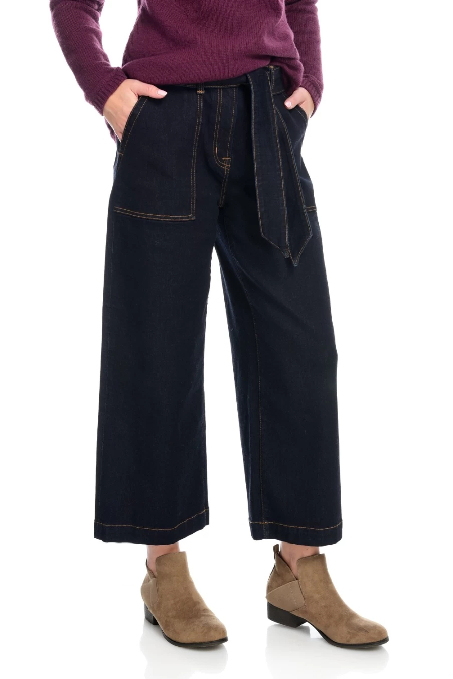 "J. W. Hulme Co Women's Wide Leg Cropped Jeans | High-Quality Denim Pants"
