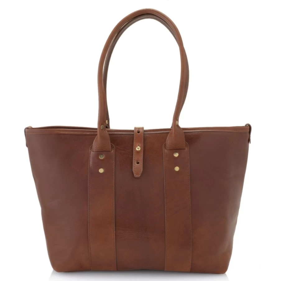 J.W. Hulme Co. Market Street Tote Bag - Premium Leather Handbag for Women & Men