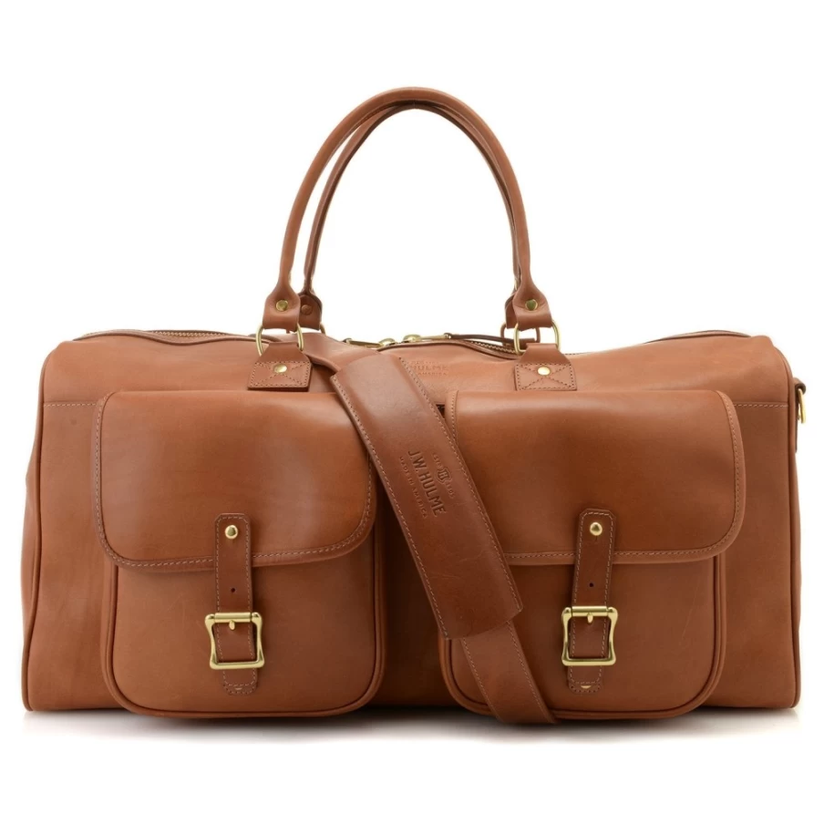 J. W. Hulme Co Editor Duffel Bag - Premium Leather Travel Duffle for Men & Women