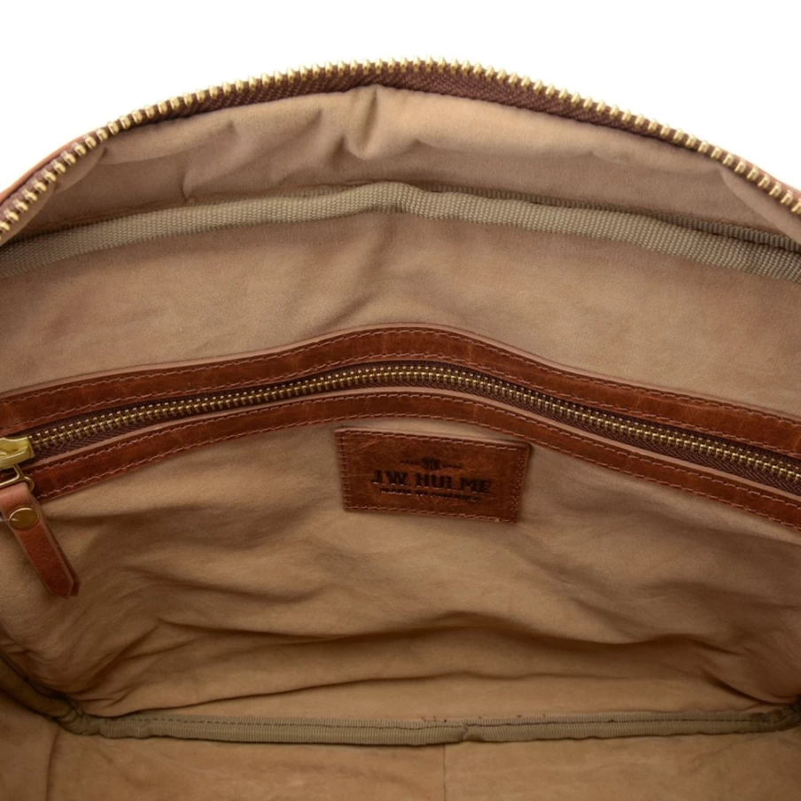 J. W. Hulme Co Premium Leather Mailbag - Classic Durable Messenger Bag for Work & Travel
