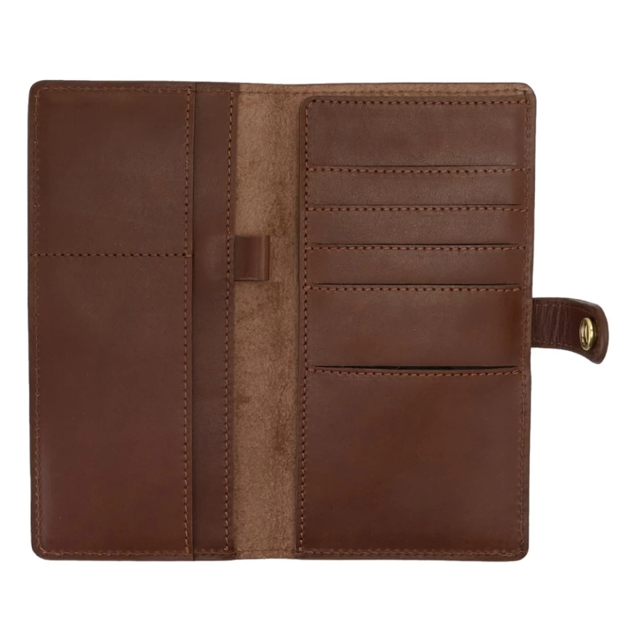J. W. Hulme Co Premium Large Travel Wallet for Passport & Money – RFID Blocking Leather Organizer