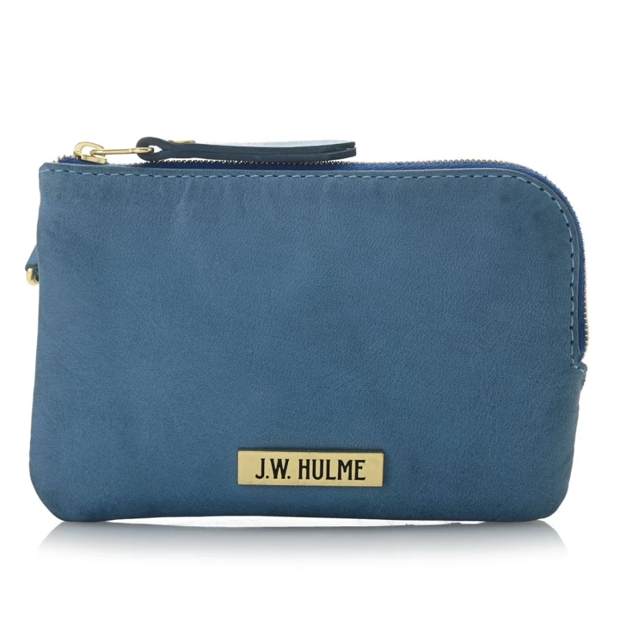 J. W. Hulme Co Genuine Pearl Zip Wristlet Pouch - Elegant Leather Clutch for Women