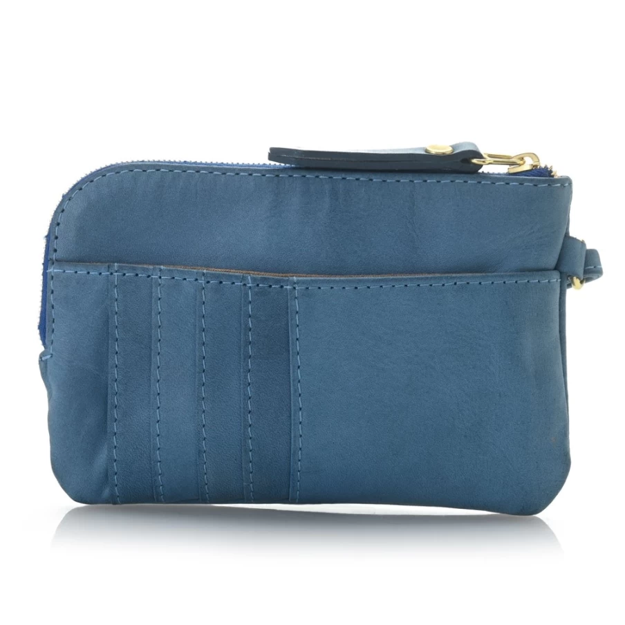 J. W. Hulme Co Genuine Pearl Zip Wristlet Pouch - Elegant Leather Clutch for Women