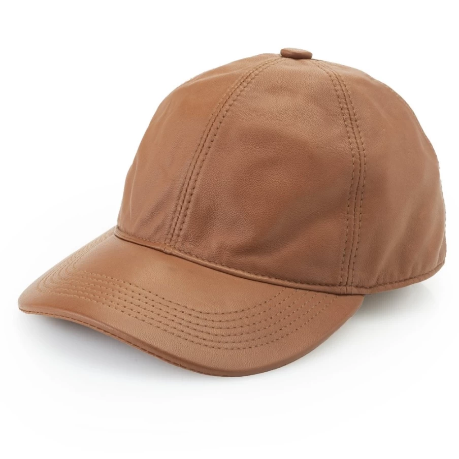 J. W. Hulme Co Men's Premium Lambskin Leather Baseball Cap