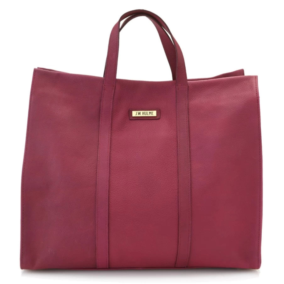 J. W. Hulme Co Selby Pebble Leather Shopper Tote Bag for Women