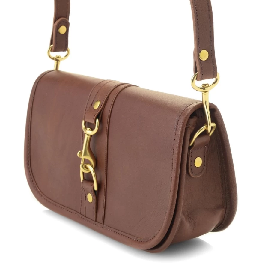 J. W. Hulme Co Natural Heritage Leather Del Mar Small Clutch Crossbody Bag for Women