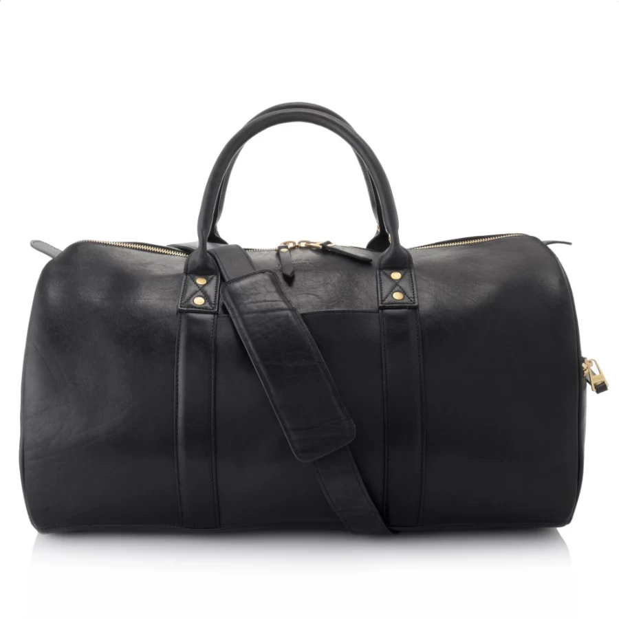 J. W. Hulme Co Black Heritage Continental Duffel Bag - Premium Travel & Gym Duffle