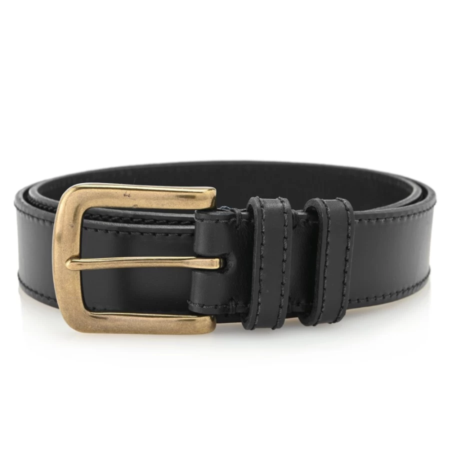 J.W. Hulme Co Women's Antiqued Waxed Leather Harness Belt - Vintage Style Distressed Finish