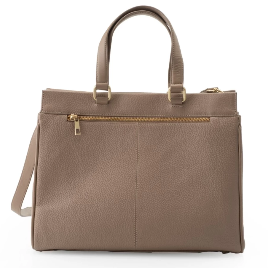 J. W. Hulme Co Celia Genuine Leather Tote Bag with Detachable Shoulder Strap for Women