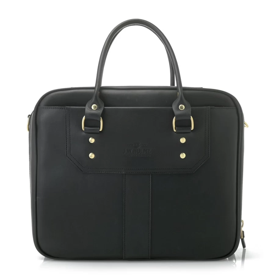 J. W. Hulme Co Fremont Avenue Premium Leather Travel Briefcase for Business & Carry-On