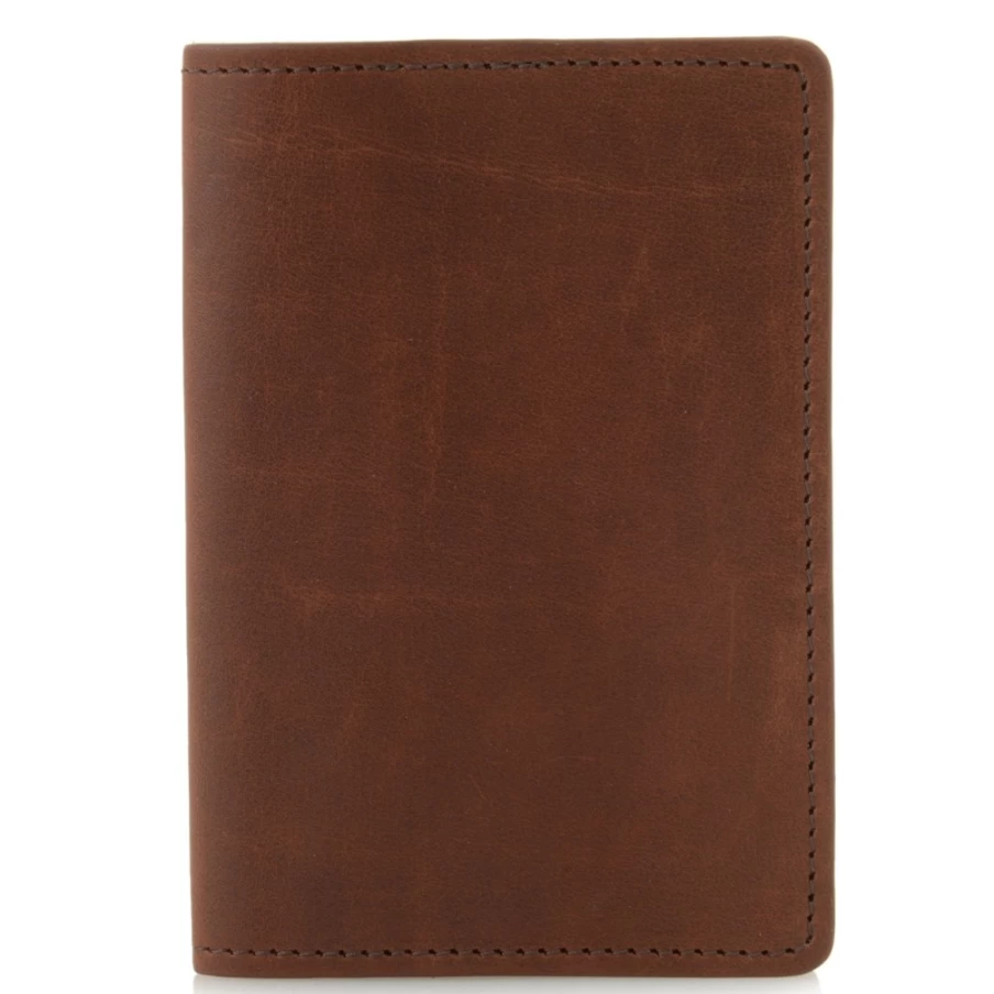 J. W. Hulme Co Genuine Leather Passport Holder - RFID Blocking Travel Wallet for Secure Document Storage