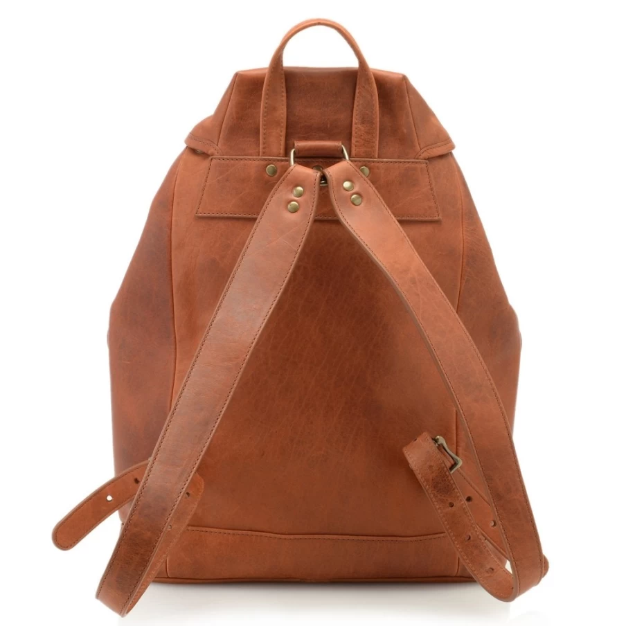 J. W. Hulme Co Bison Leather Rucksack - Durable & Stylish Backpack for Travel & Everyday Use