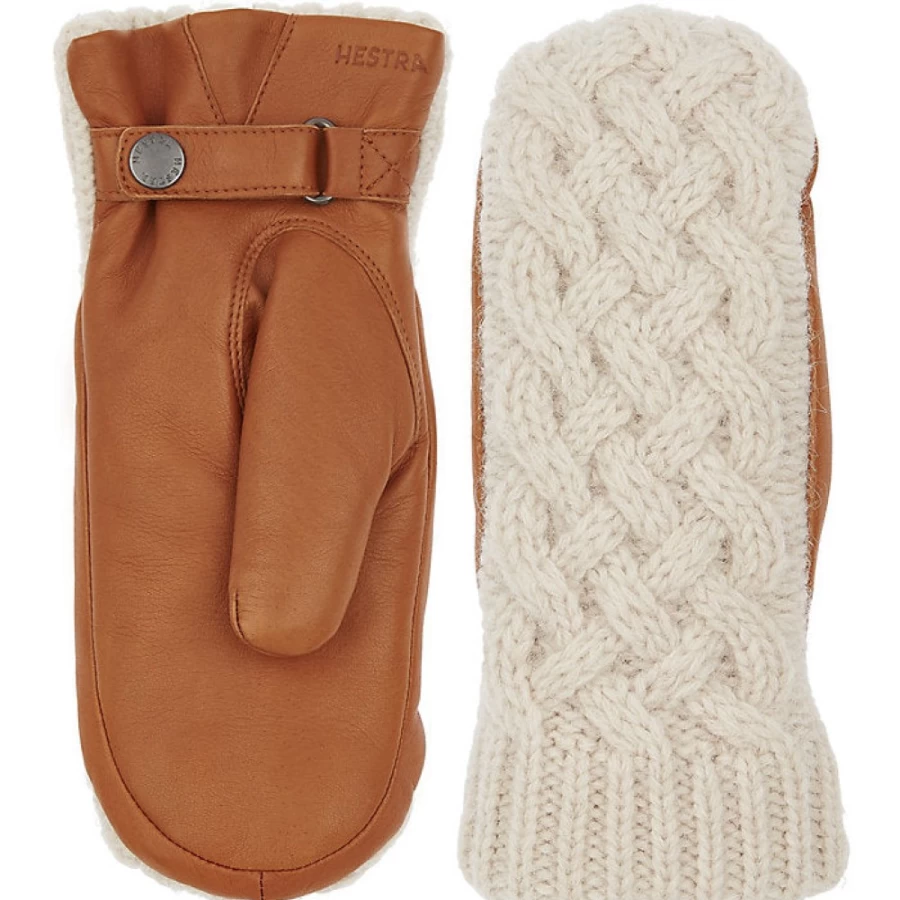 J. W. Hulme Co Women's Ragnhild Cable Knit Leather Mittens